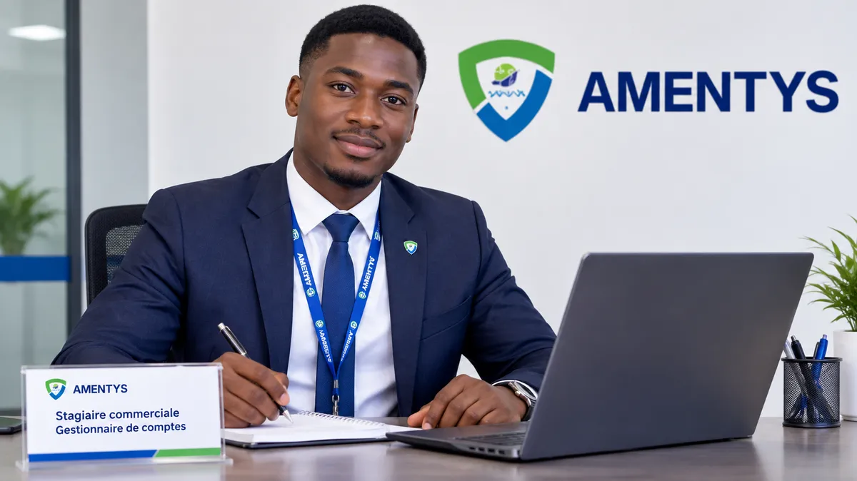 Amentys recrute une Stagiaire commerciale Gestionnaire de comptes Salaire 100 000 FCFA/mois
