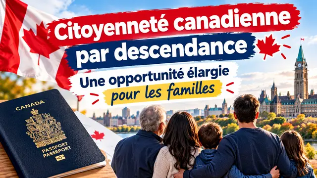 Citoyenneté canadienne par descendance : une opportunité élargie pour les familles