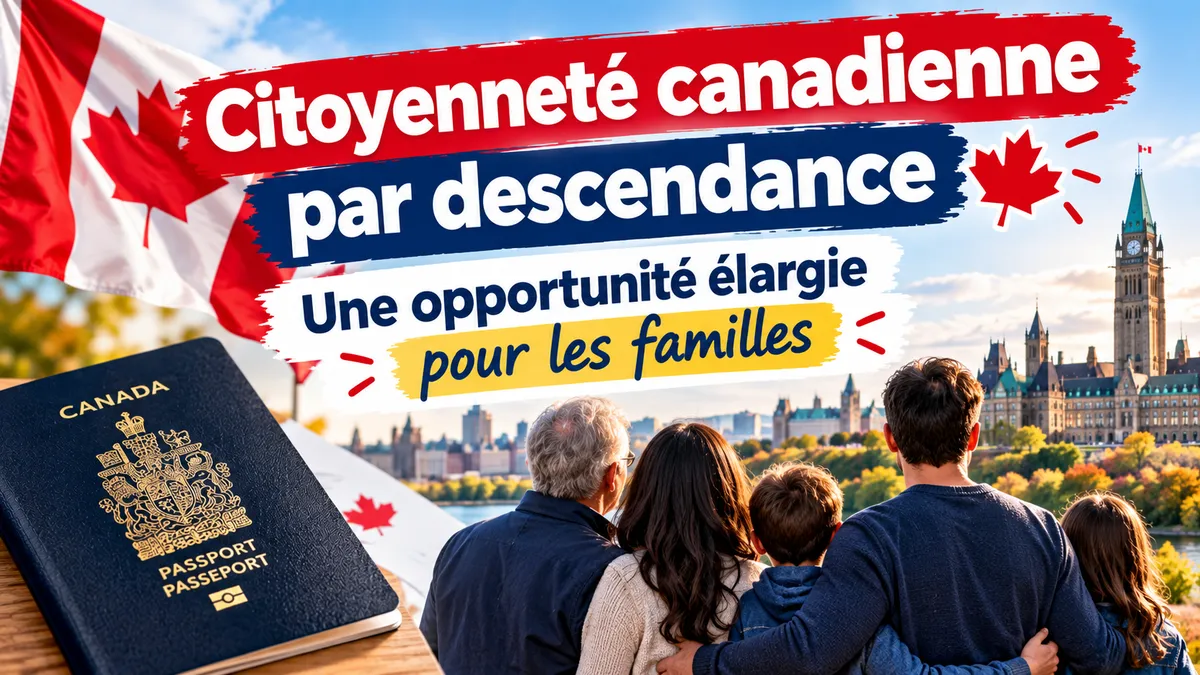Citoyenneté canadienne par descendance : une opportunité élargie pour les familles