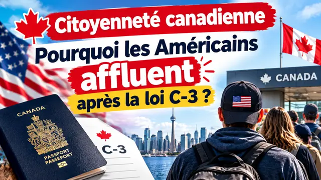 Citoyenneté canadienne : pourquoi les Américains affluent après la loi C-3
