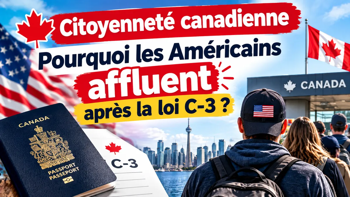 Citoyenneté canadienne : pourquoi les Américains affluent après la loi C-3