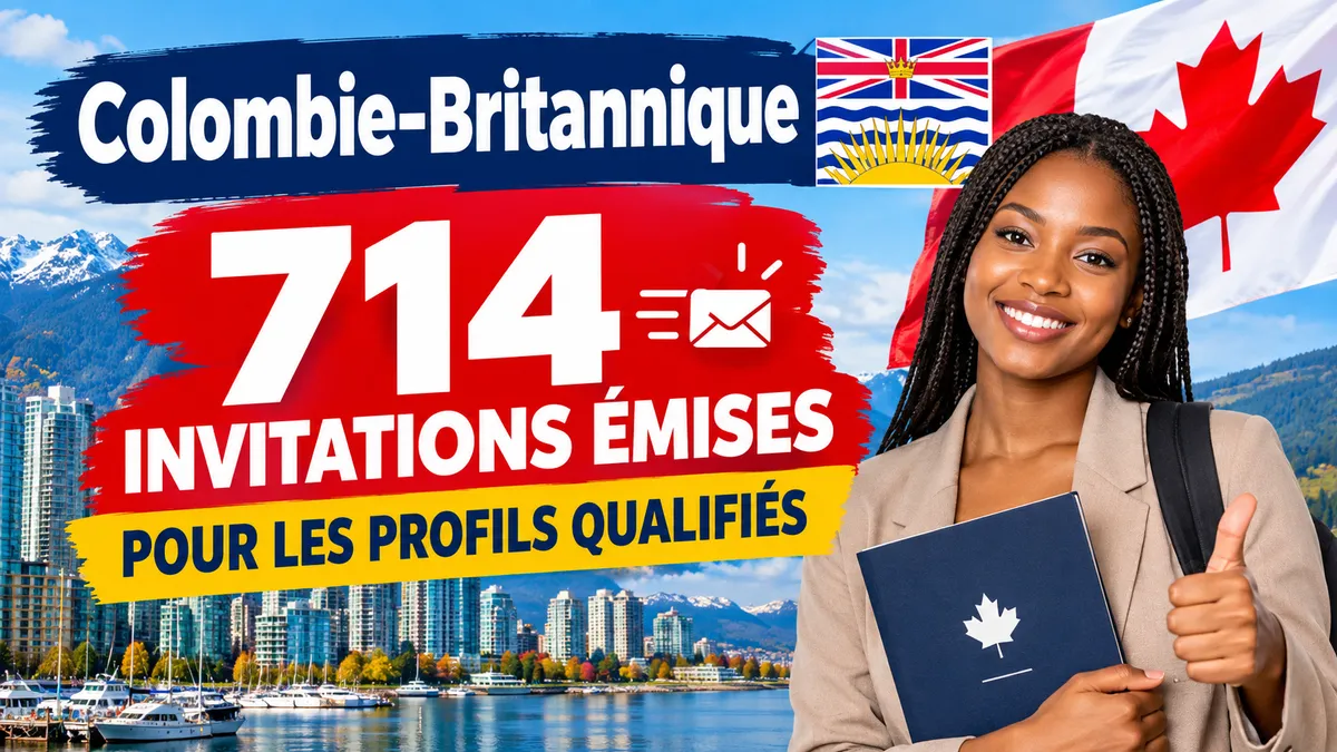 Colombie-Britannique : 714 invitations émises pour les profils qualifiés
