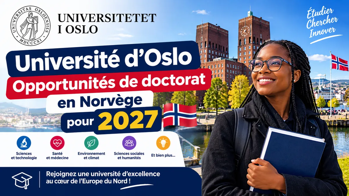 Université d’Oslo : opportunités de doctorat en Norvège pour 2027