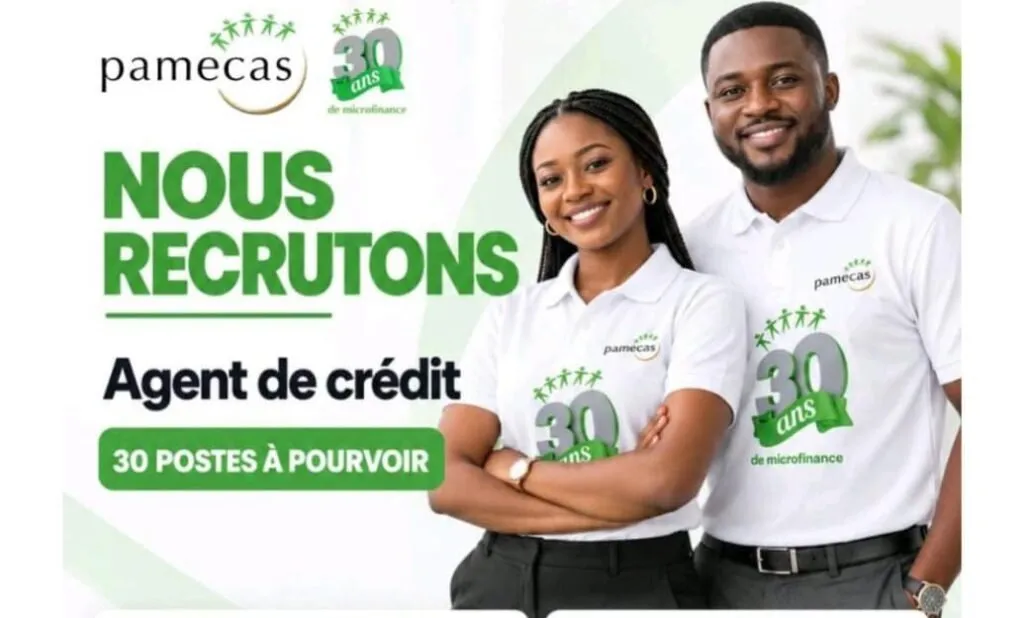 PAMECAS recrute 30 Agents de crédit